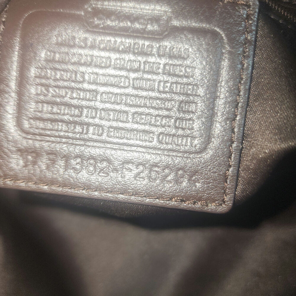 COACH GUC CAMPBELL SATEEN SIGNATURE SATCHEL BAG - Picture 8 of 8